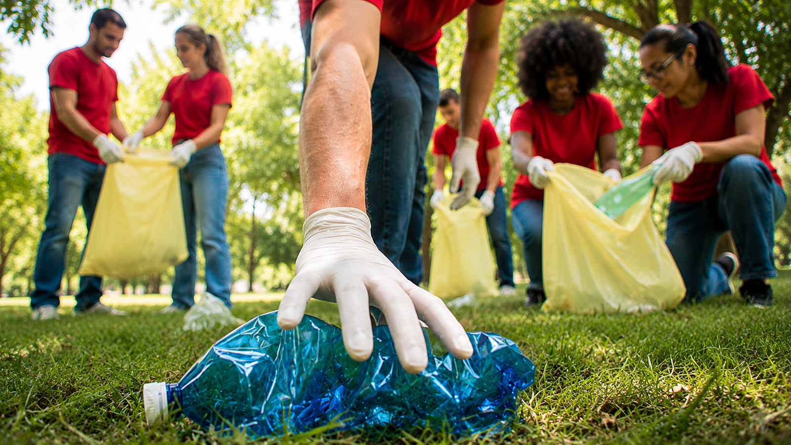 Volunteers Clean Up Riverside Park Ahead of Summer